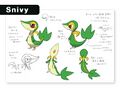 Snivy BW concept art.jpg